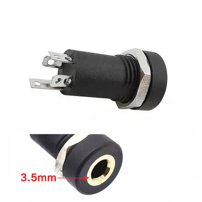 10x 3.5mm Audio Female Jack Socket 4 Pole Stereo Panel Mount Adapter