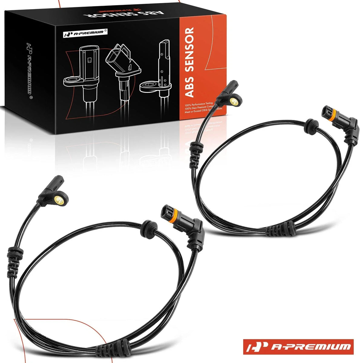 2X Front ABS Wheel Speed Sensor for Mercedes-Benz SL400 SL450 SL550 (2015–2019)