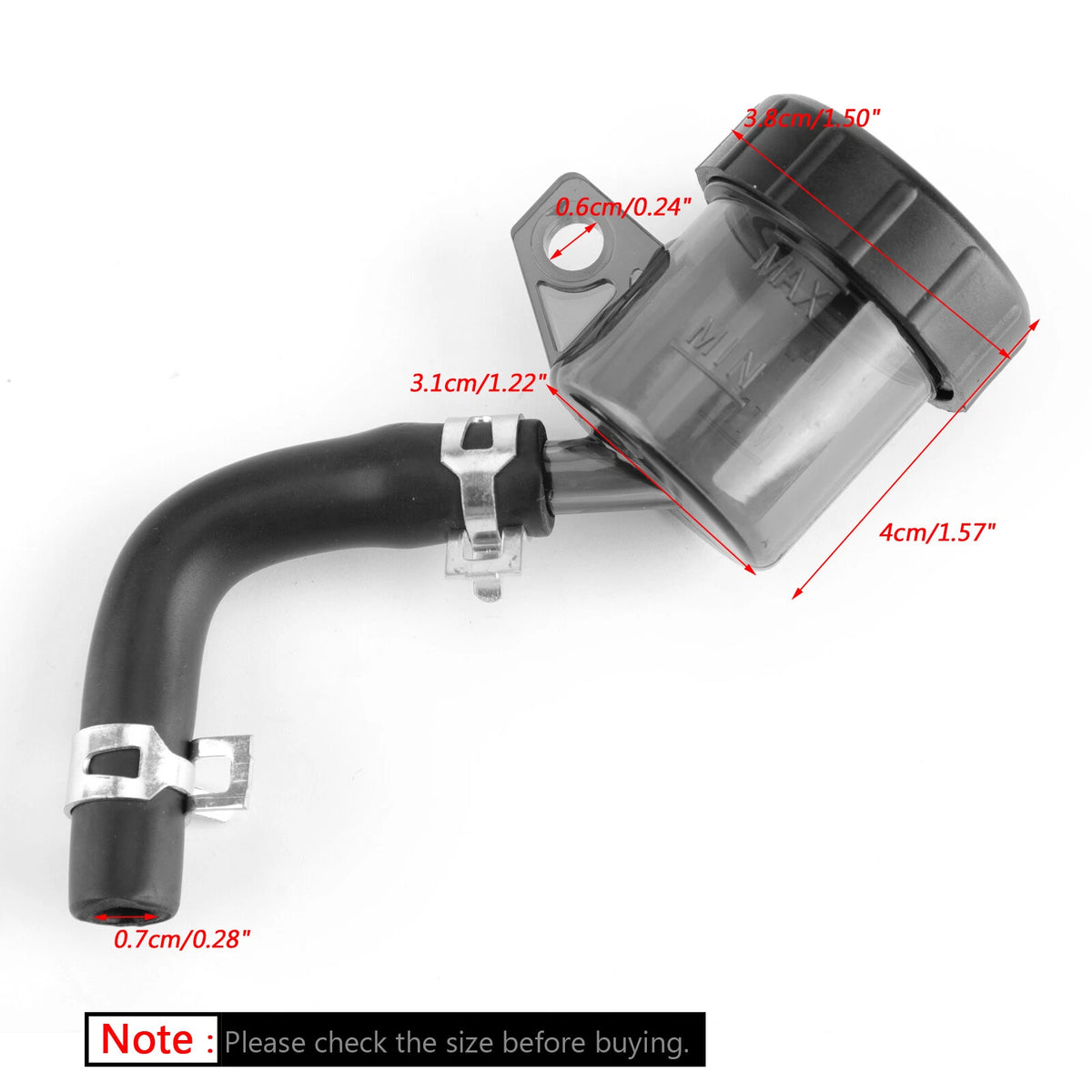 Rear Brake Master Cylinder Oil Cup for Universal Motorcycle (M527-A033-Gray)
