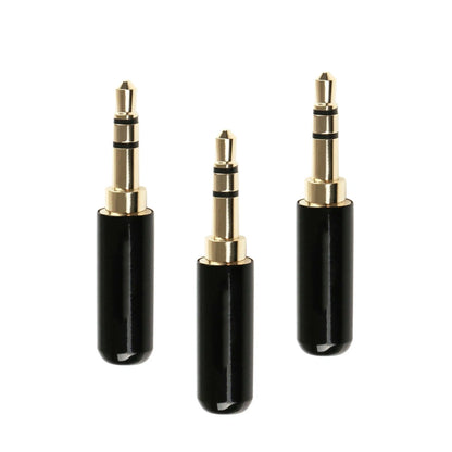 3Pcs 3.5mm Copper Male Stereo Mini Jack Plug Audio Connector