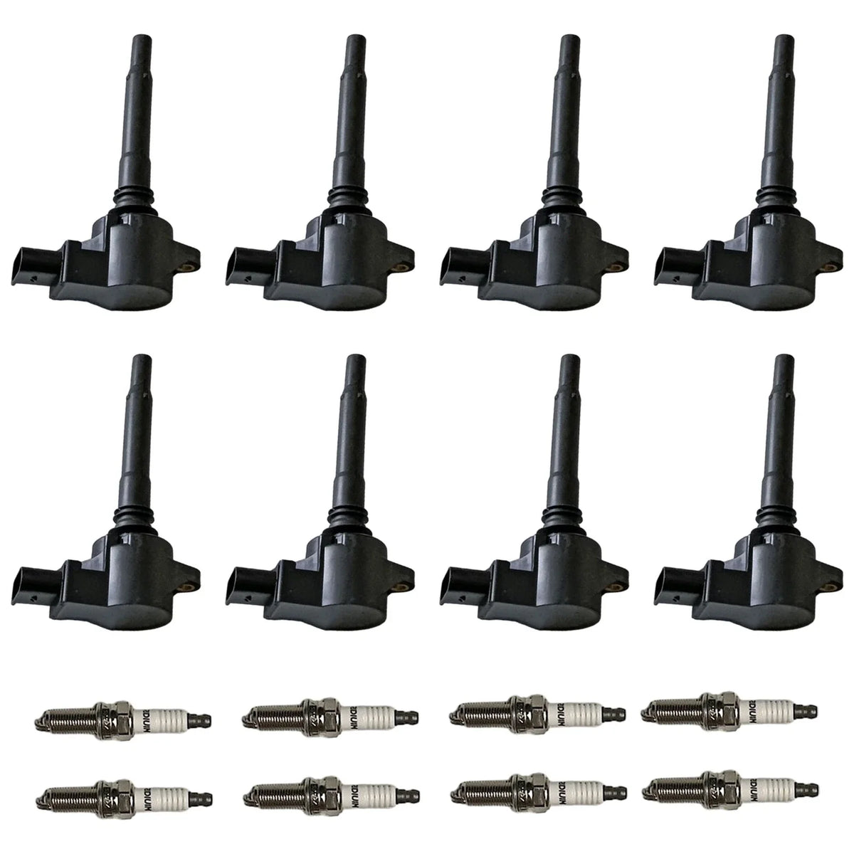 Set of 8 Ignition Coils & Iridium Spark Plugs for Mercedes-Benz E63 AMG (2010–2016)