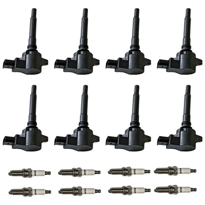 Set of 8 Ignition Coils & Iridium Spark Plugs for Mercedes-Benz E63 AMG (2010–2016)