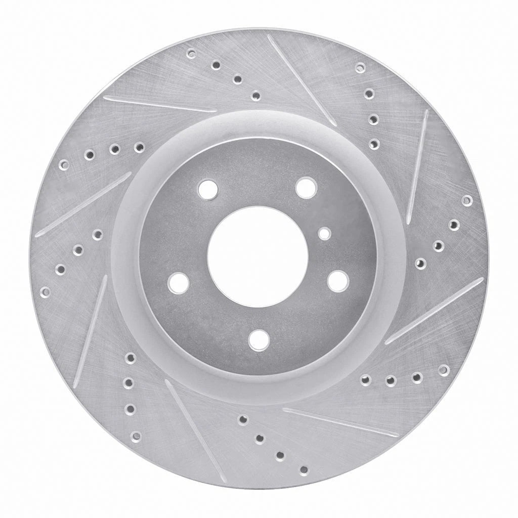 Rotor Set for Infiniti G35 (2003–2004) ALX-PAU-DF-7512-68008-CLA2 Vented Drilled Slotted