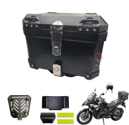 45L Motorcycle Tour Tail Box Trunk Luggage Carrier Case for Black Motorcycles