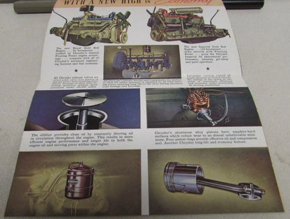 Original Color Sales Brochure Folder for Chrysler Royal Imperial (1938)