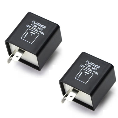 2X LED Flasher Relay for Motorcycle (2 Pin)