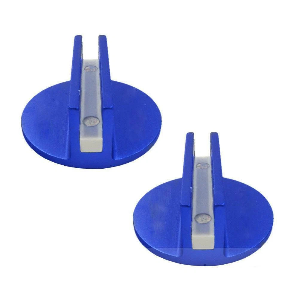2X Blue Aluminum Slotted Magnetic Jack Pad for (XL-JACKPAD01-BU)