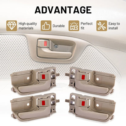 Interior Door Handle Front Left Right for 2003–2008 Toyota Matrix