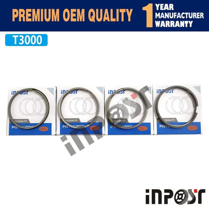 Set of 4 Piston with Rings Kit STD for Mazda HA T3000 (1990–1995)