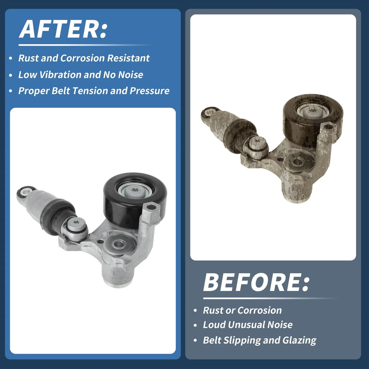 Belt Tensioner for Honda Civic (2017–2024) No. 31170RPYG01 Metal 1 Pc
