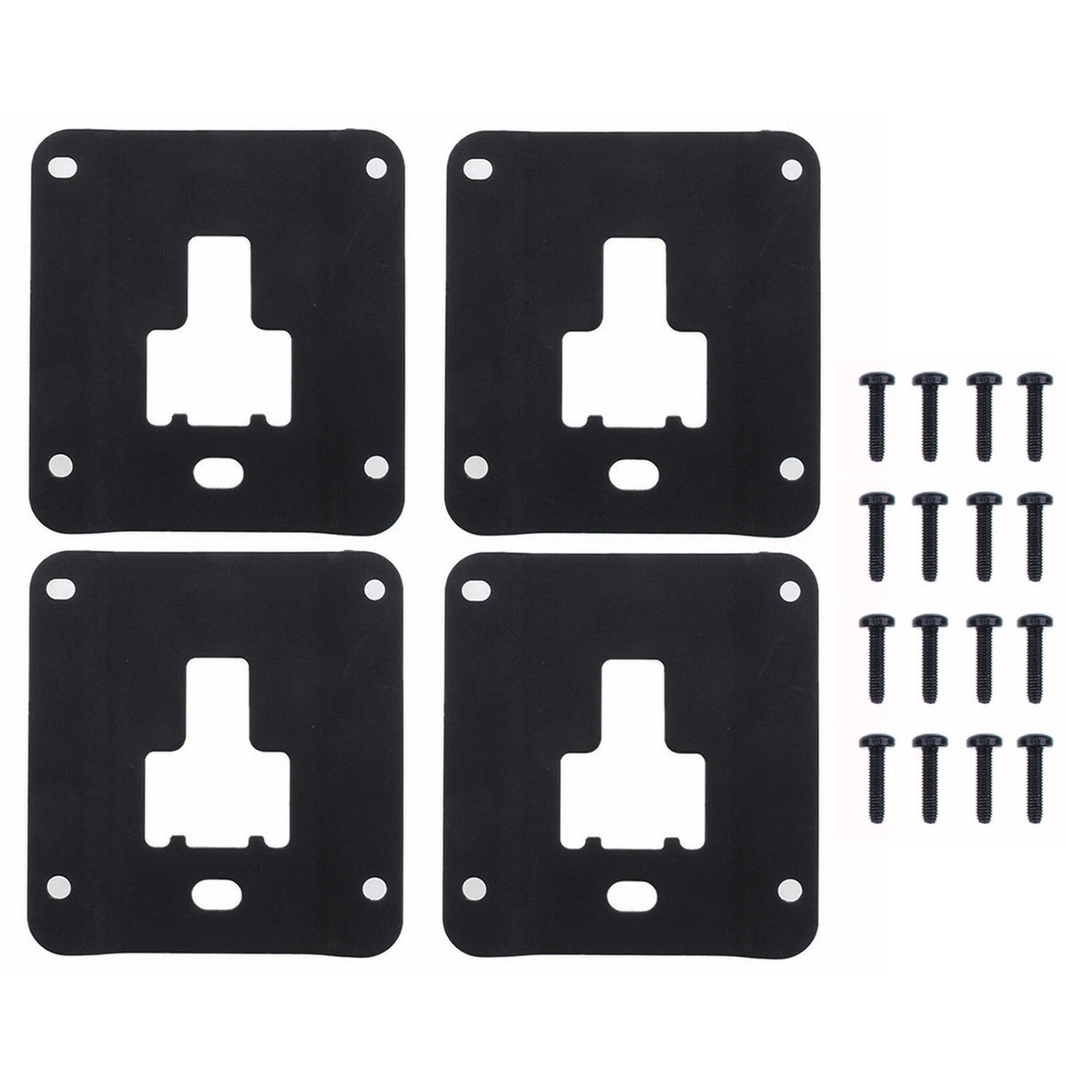 Set of 4 Truck Bed Cleats Tie Down Interface Plates for Ford F-150 (FL3Z-9928408-AB, FL3Z9928408AB)
