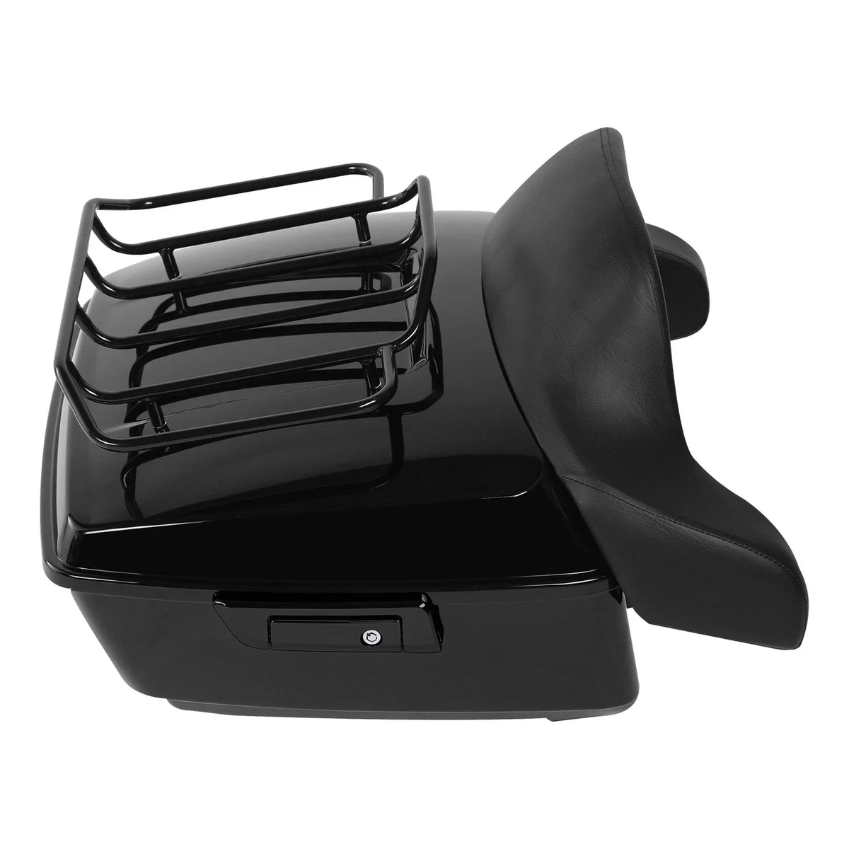 Trunk Pad Mount Rack Base Plate for Harley Street Road Glide (2014–2023) Black