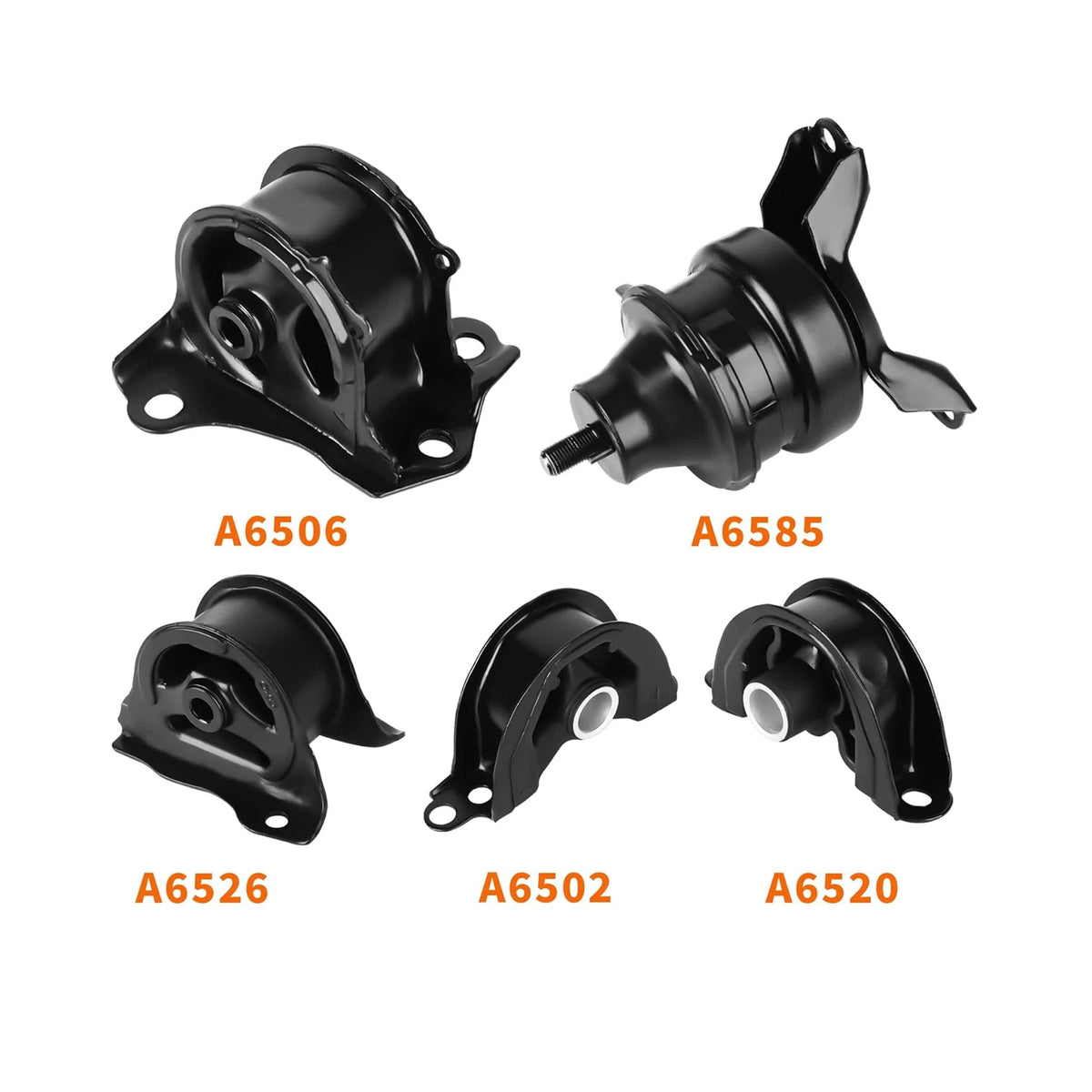 5Pcs Engine Motor & Transmission Mount for Honda CR-V (1997–2001) A6502 A6506 A6520 A6526 A6585