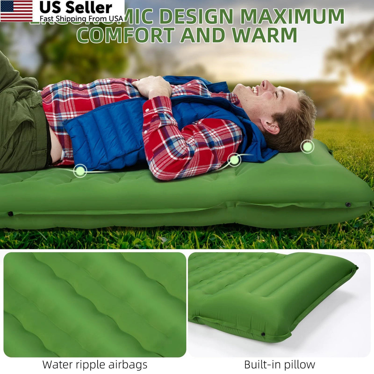 Extra Thick Camping Sleeping Pad for FNARMW (79x28x5 inches)