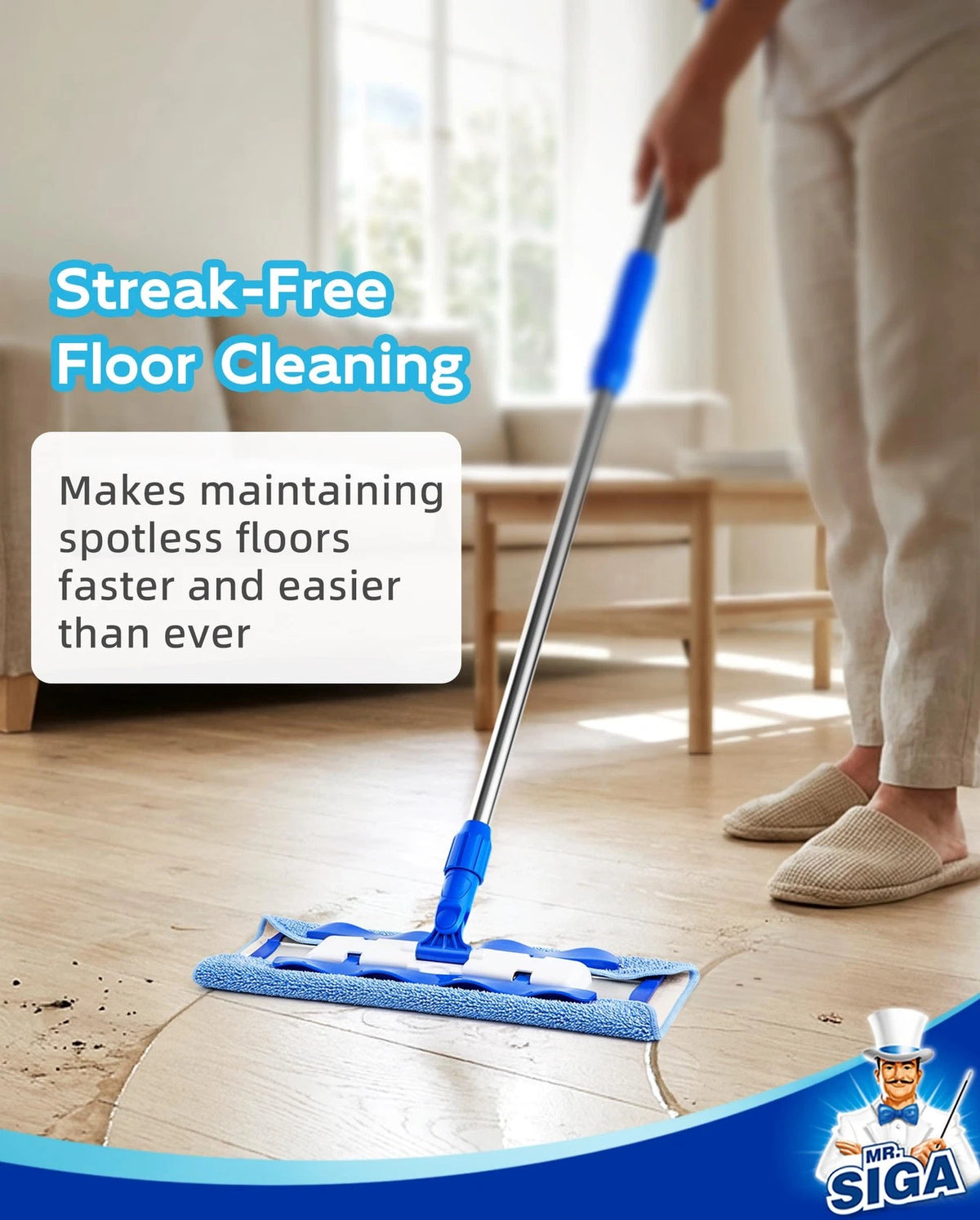 Microfiber Mop for 59.4 x 16.5 x 5.1 Inch (No Part Numbers)