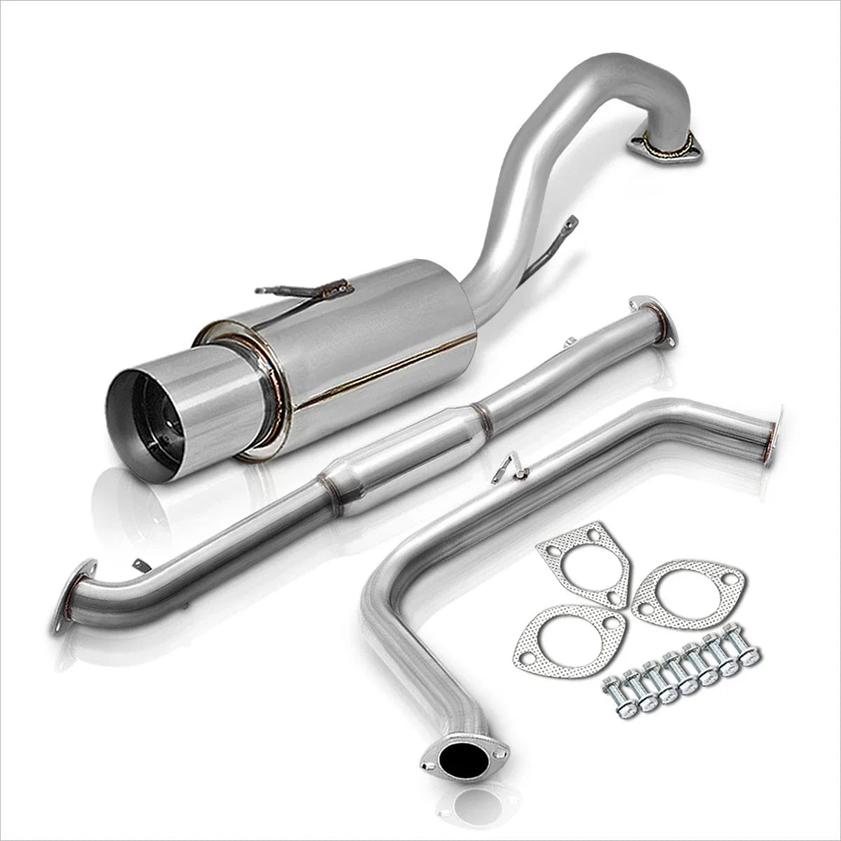 4.5" Muffler Tip for 95-99 Eclipse/Talon DOHC Stainless Steel Catback Exhaust