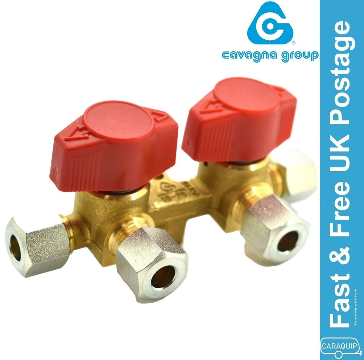Cavagna Gas Isolator Manifold Shut Off Valve 8mm for Caravan Motorhome (R43102)