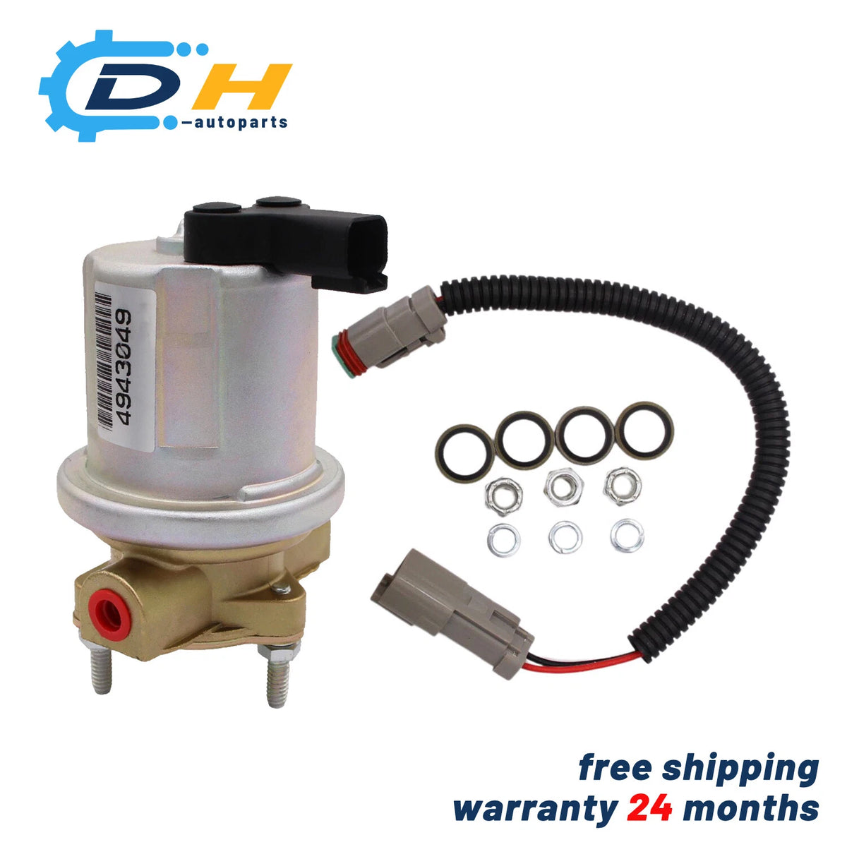 24V Fuel Transfer Pump Kit for Cummins Engine QSB5.9 6B 5.9L (4943049, 3990106)