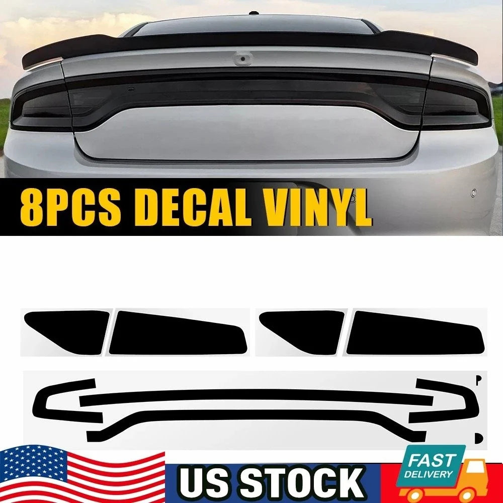 Smoke Charger Tail Light RaceTrack PreCut Overlay Vinyl for Dodge Charger (2015–2023)