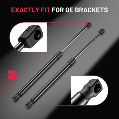 Set of 2 Gas Struts for Leer Camper Shell Pickup Cap (19.7in, 400N)