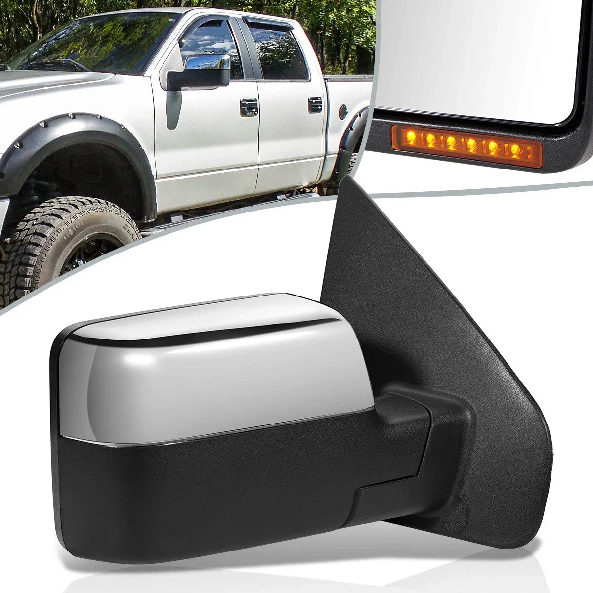 Passenger Side Mirror for Ford F150 (2007–2008) FO1321334