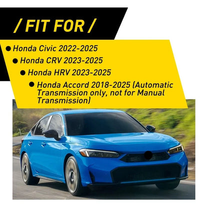 Carbon Fiber Gear Shift Knob Covers for Honda Civic CRV HRV Accord (2018–2025)