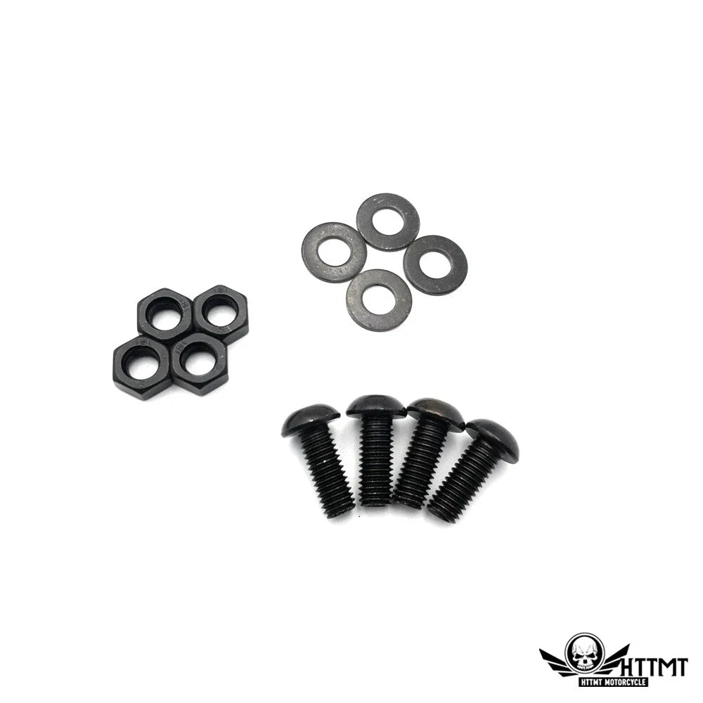 Black Metal License Plate Frame for Motorcycle
