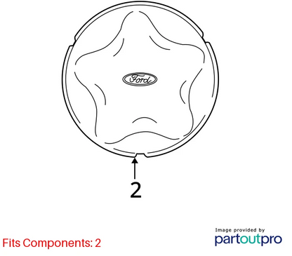 Wheel Cover for Ford (2000–2005) XL3Z1130EA
