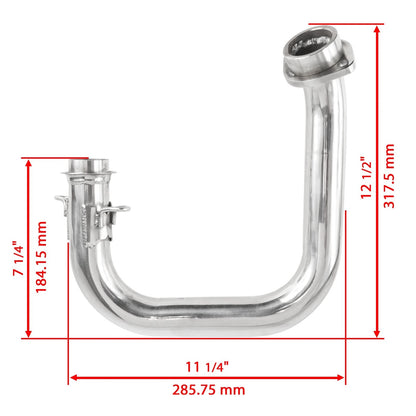 Exhaust Muffler Silencer Pipe w/ Gasket for Yamaha Viking VI YXC700 (2015–2025) - MF132, EP132, MG218, MG224