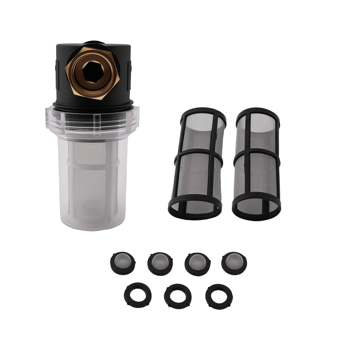 3/4" Inline Hose Filter with 100 Mesh Screen for Pressure Washer