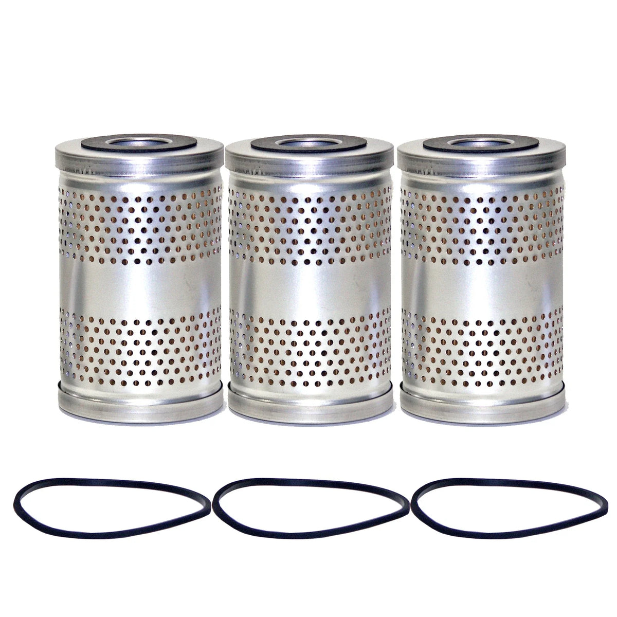 Set of 3 Engine Oil Filters for Chevrolet GMC Studebaker (Iso StdAsp)