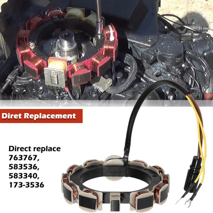 173-3536 Outboard Stator for Johnson Evinrude Flow Engines (1988–1998)