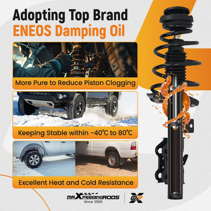 Front Rear Struts w/ Coil Spring Assembly for Chevrolet Camaro V6 (2013–2015)