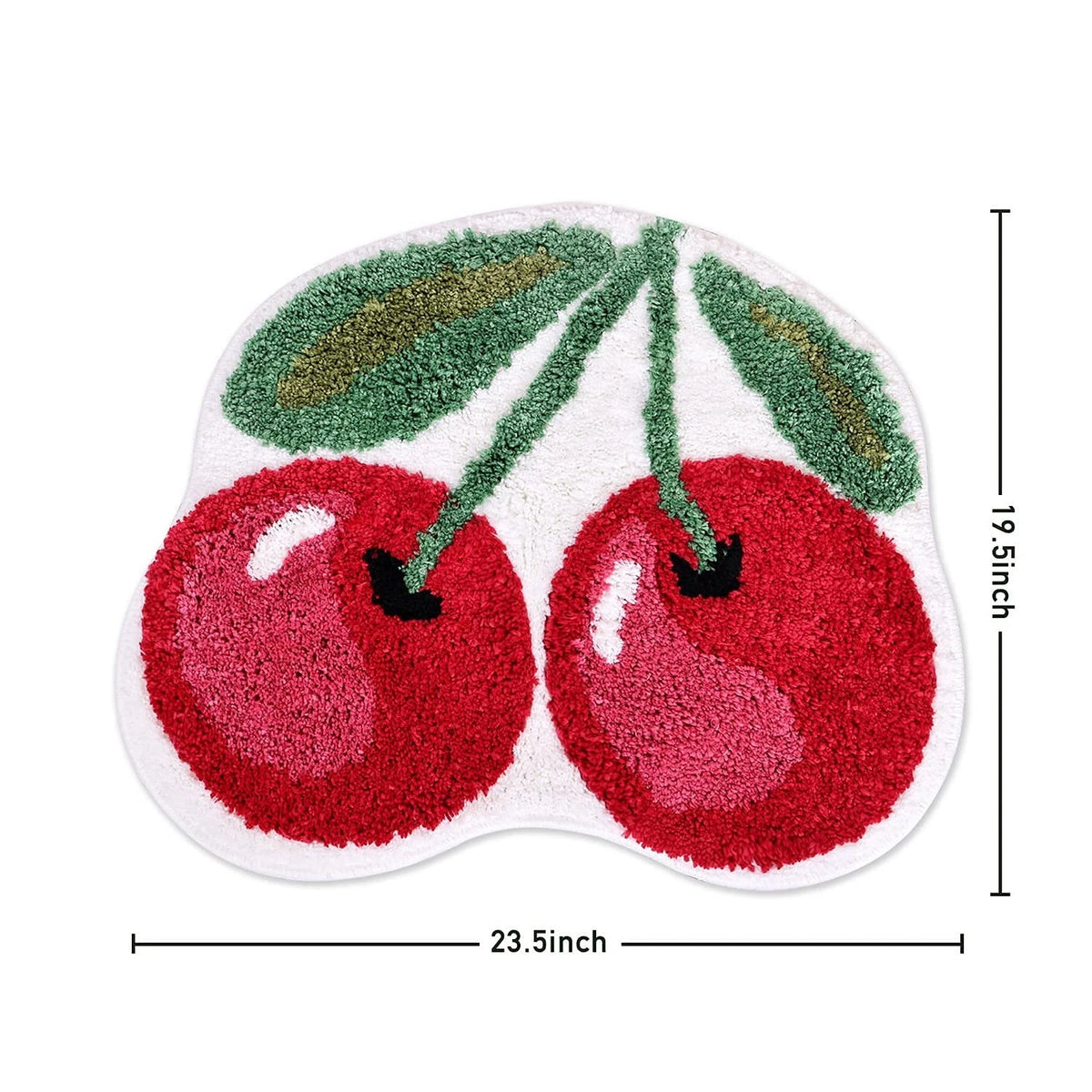 Cherry Bath Mat for Living Room (24x20 inches)