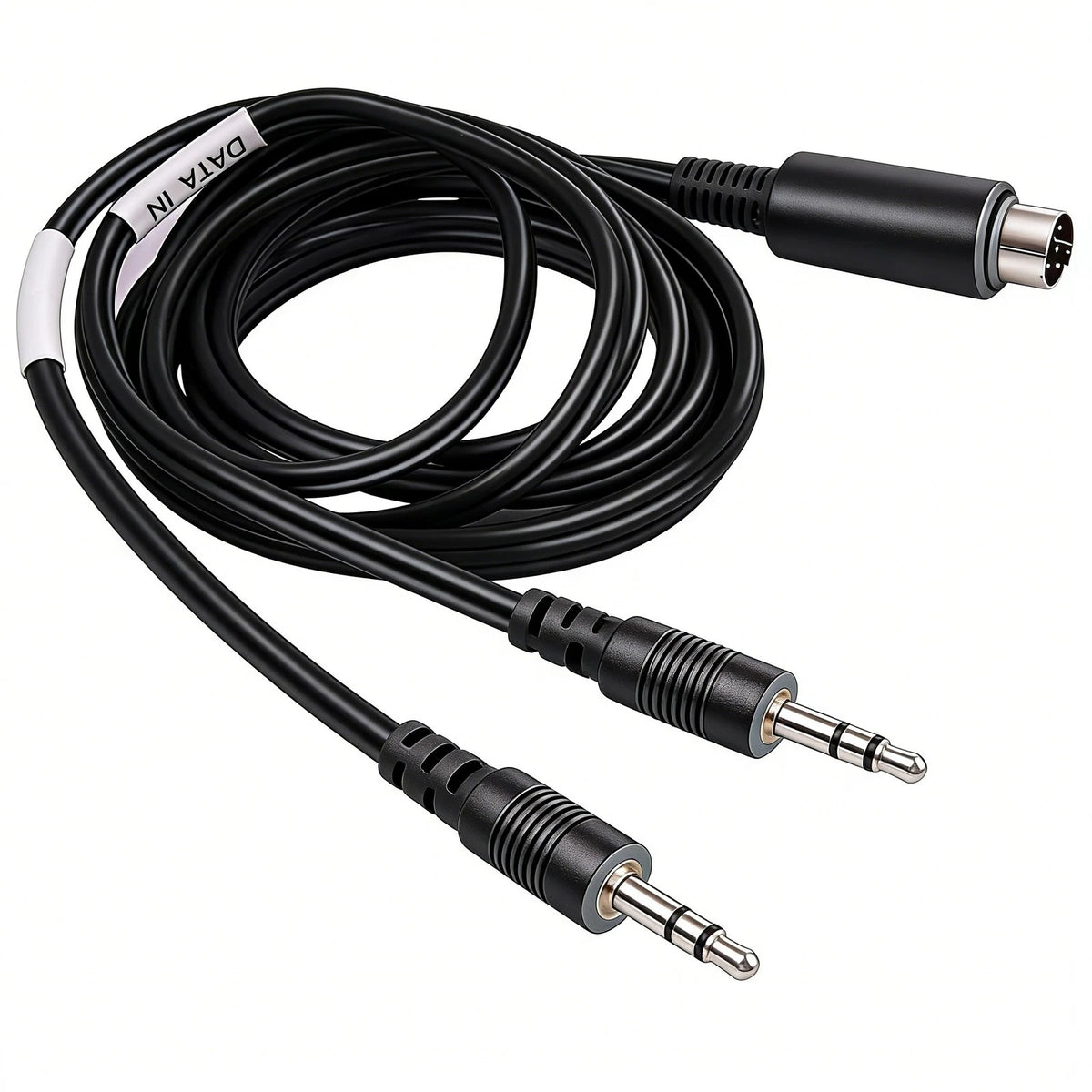 6-Pin Mini DIN Male Plug Cable for Yaesu FT8, FT4, FT-897, FT-857, FT-891