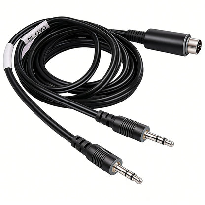 6-Pin Mini DIN Male Plug Cable for Yaesu FT8, FT4, FT-897, FT-857, FT-891