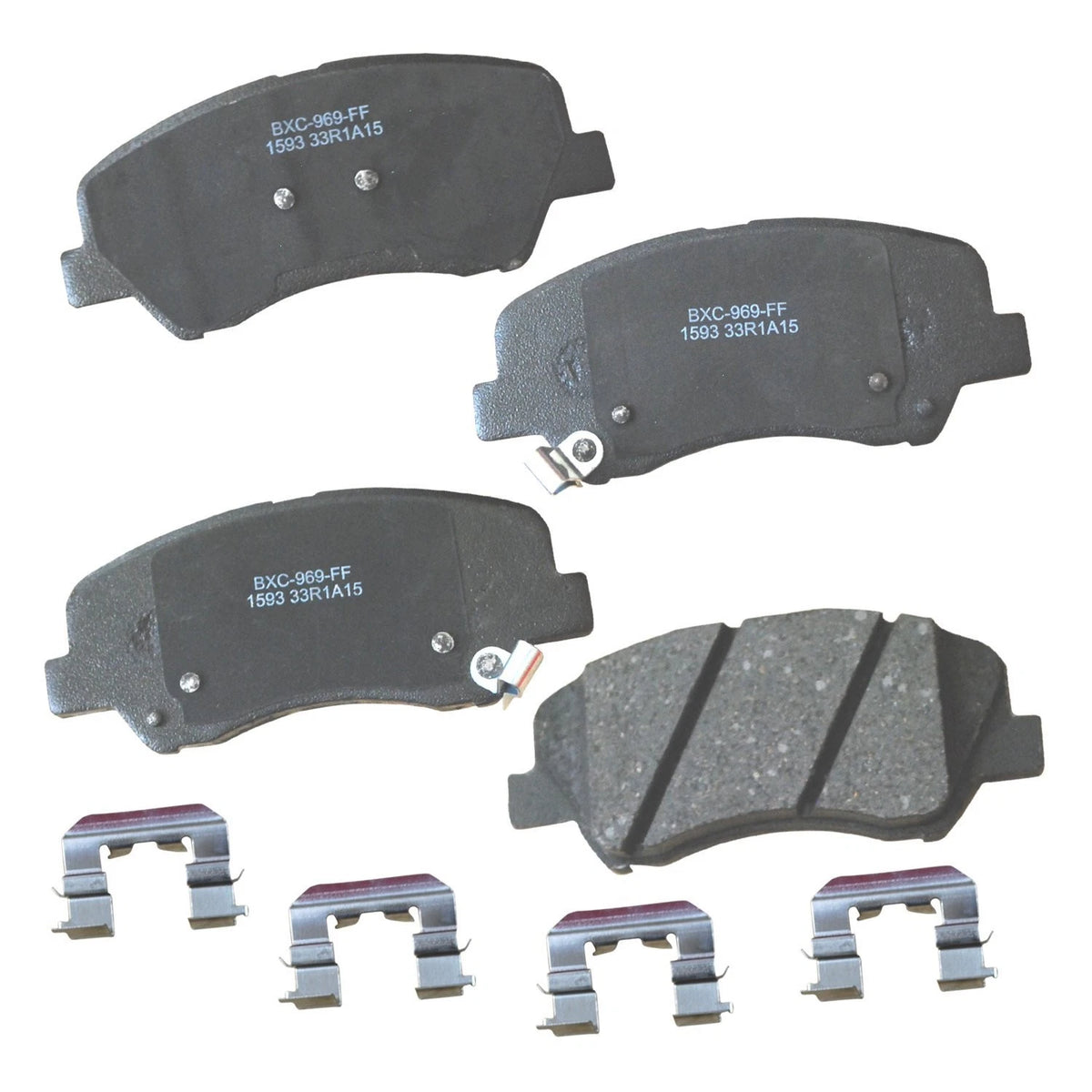 Ceramic Front Brake Pads for Dodge Attitude, Hyundai Accent, Kia Rio (2012–2017)