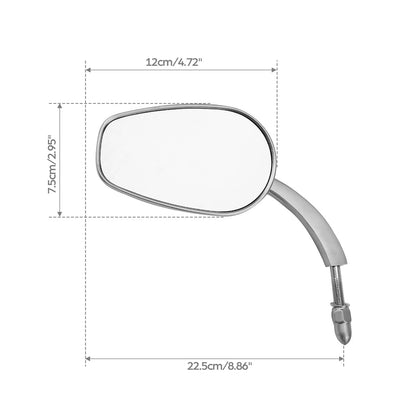 8mm Rearview Side Mirrors for Harley Touring Electra Street Road Glide (US)