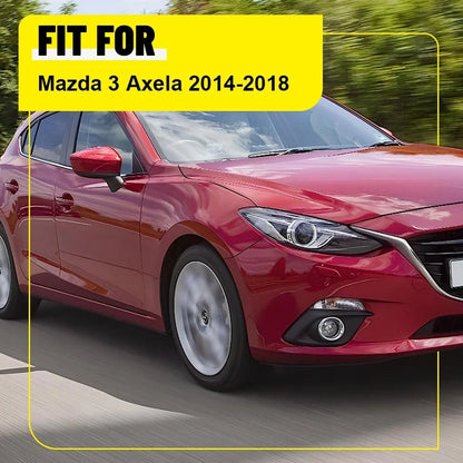 10PCS Gloss Black Door Window Pillar Post Trim for Mazda 3 Axela (2014–2018)