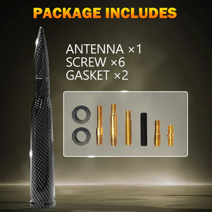 Carbon Fiber Bullet Antenna for Dodge RAM 1500 2500 3500 4500 (2010–2023)