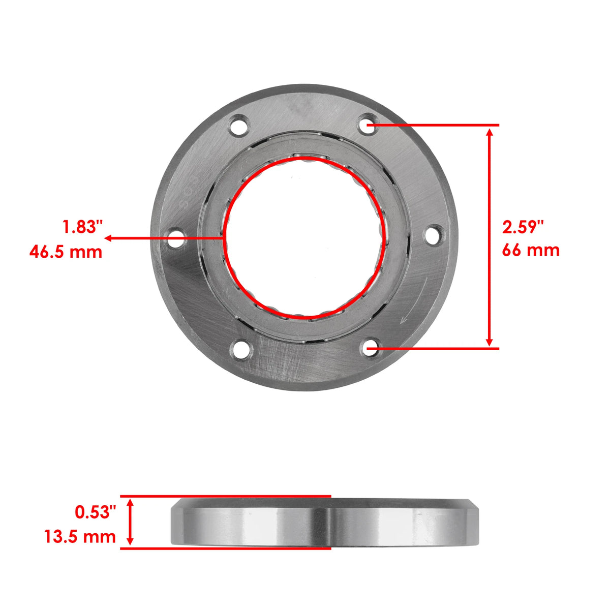 Starter Clutch One Way Bearing Sprag for Honda TRX250TM Recon 250 (2004–2025) SC165 - RMA, 28125HM8A61
