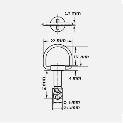 Set of 10 Quick Release Fasteners for Fairing Bolts T9