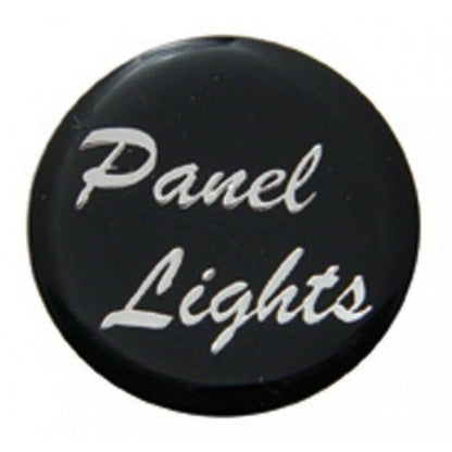 Panel Light Knob for Universal 1/4” Shaft (23215) Chrome, Black Glossy