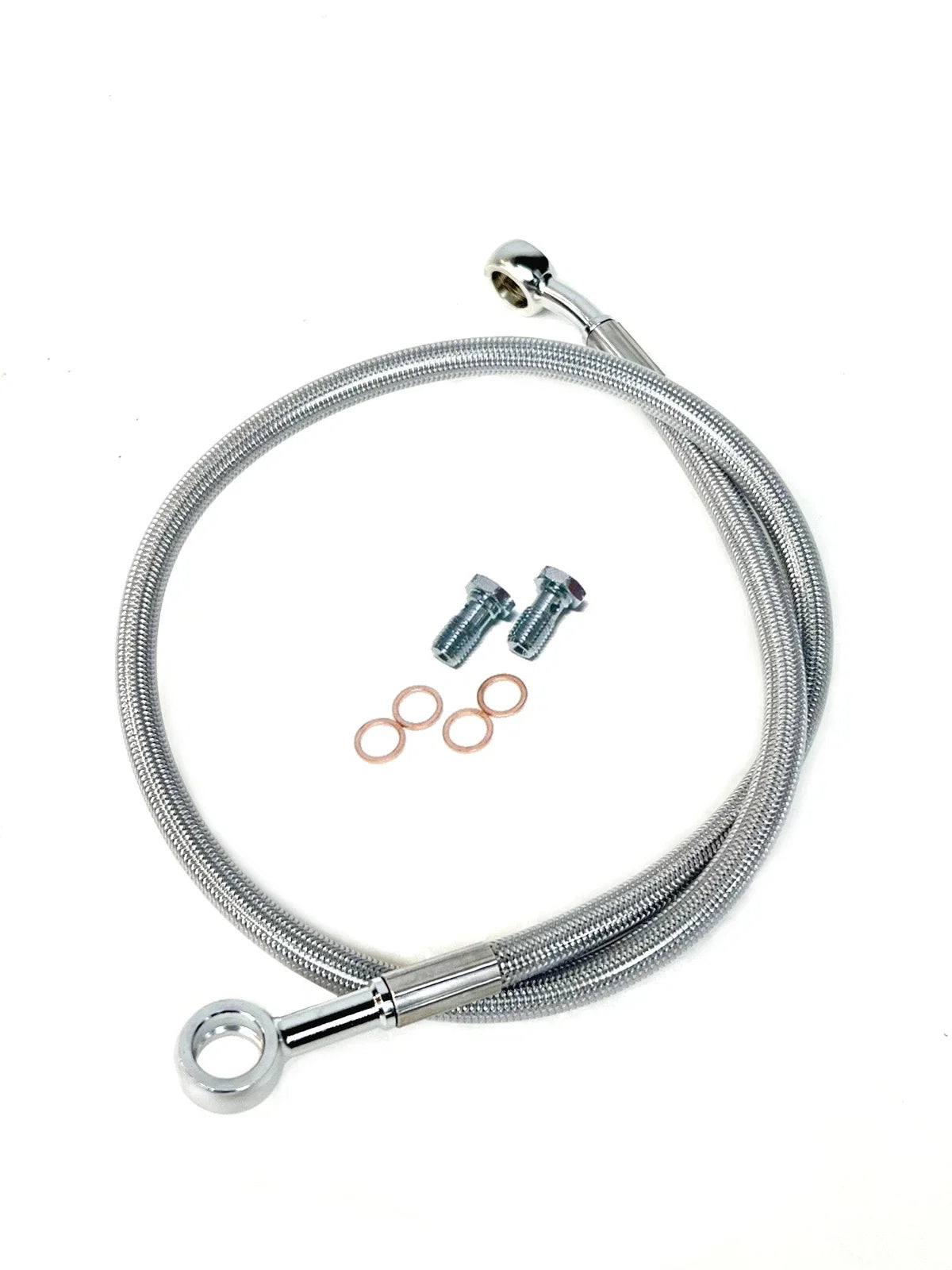2" Extended Steel Braided Rear Brake Line for Raptor 700 (2006–2015)