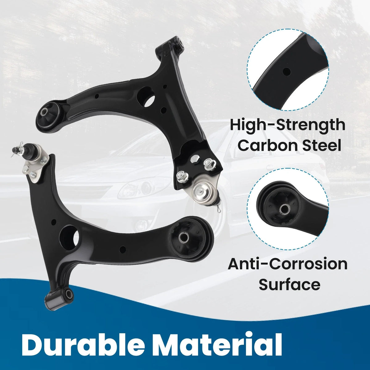 Control Arm Ball Joint Sway Bar Link Kit for Toyota Corolla (2003–2008) 6PC