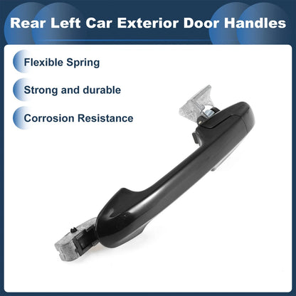 Rear Left Door Handle No. 72680SDET01 for Honda Accord (2003–2007) Black