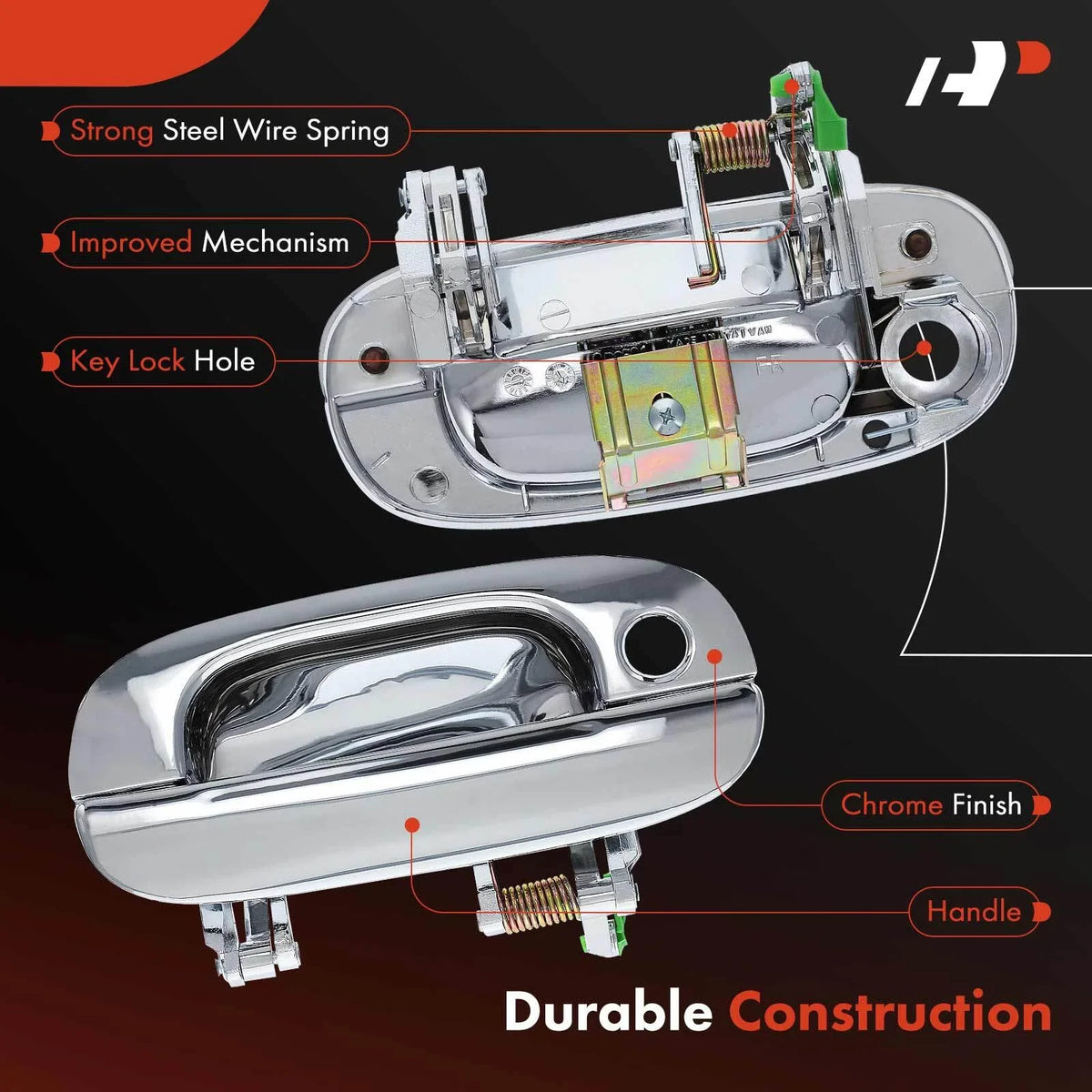 Front Right Exterior Door Handle for Dodge Ram 1500/2500 (1994–2001)