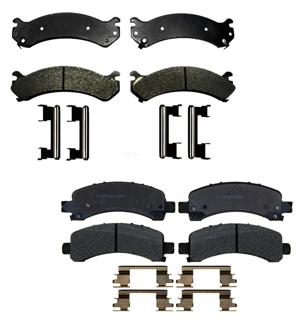 Set of 4 Semi-Metallic Brake Pads for Chevy GMC Savana 2500