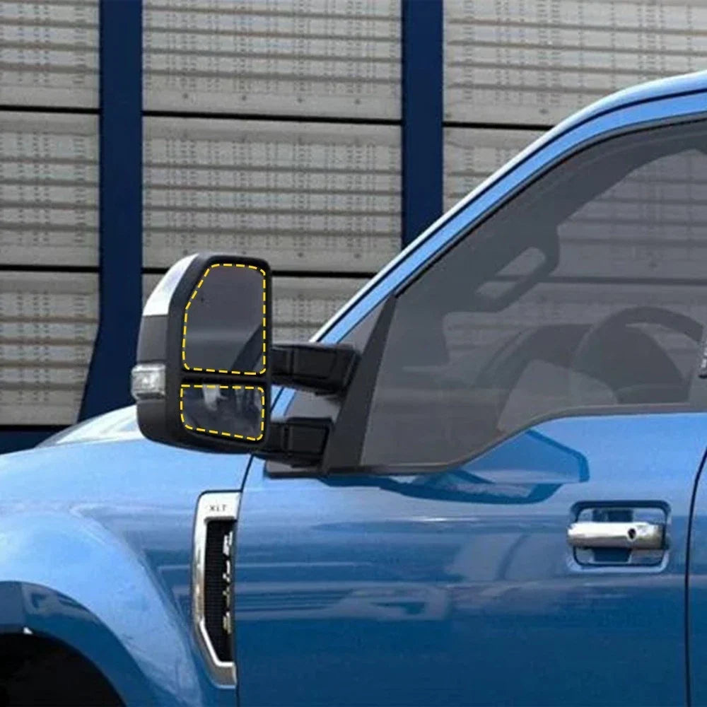 Upper+Lower Mirror Glass for Ford F-250 F-350 F-450 Super Duty (2008–2016)