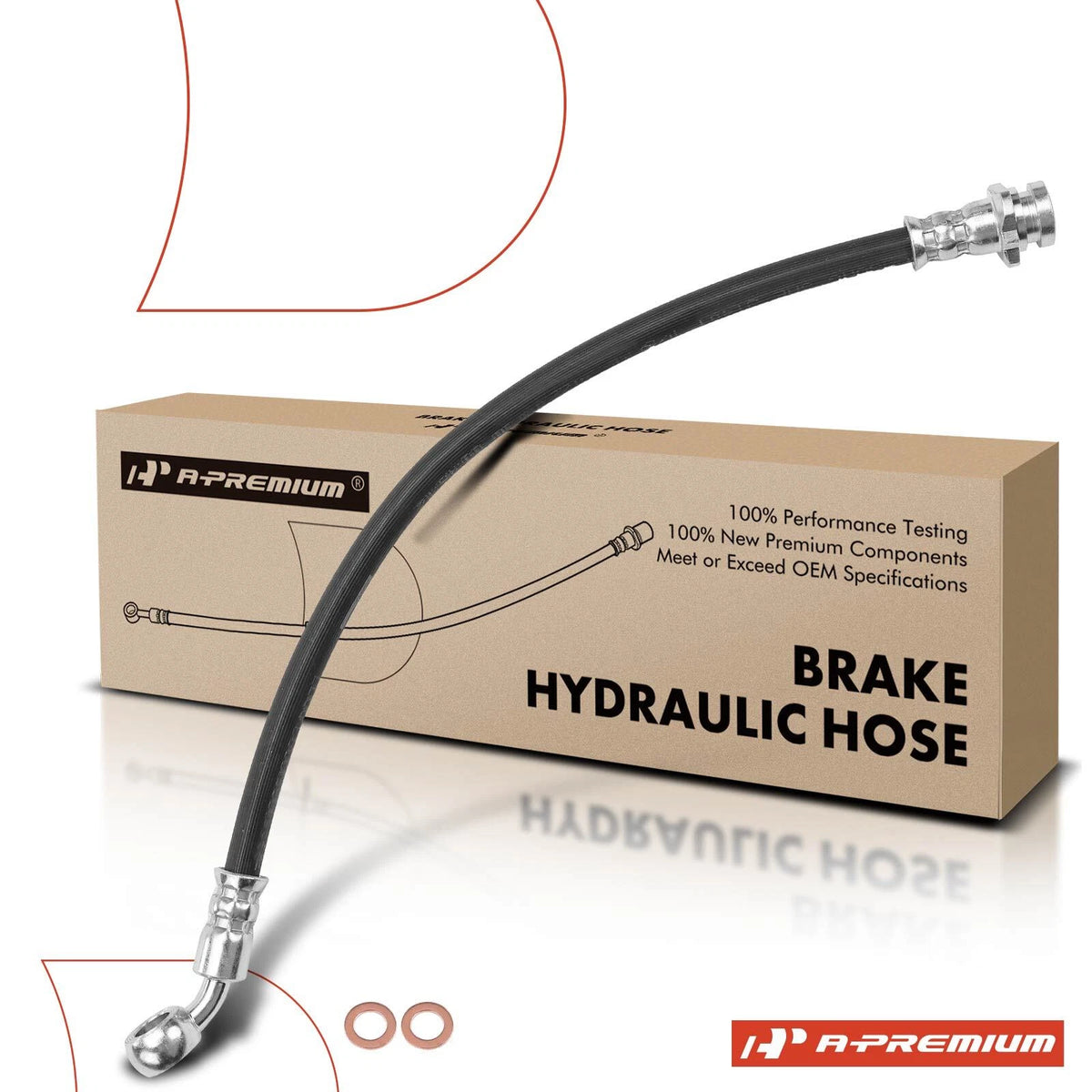 Front Brake Hydraulic Hose for Isuzu NPR NQR (2004–2016) 8973654811, 2205189